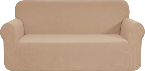 Miniatura 11 de CHUN YI - Funda elástica de 1 pieza para sillón grande, funda protectora suave de Jacquard con elastano, detalle de cuadros y parte inferior