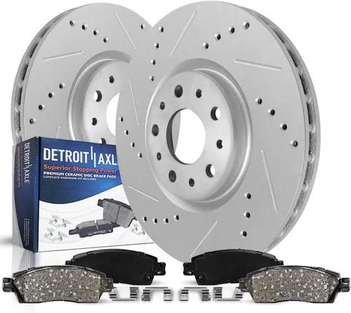 Miniatura 14 de Detroit Axle - Pastillas de freno de pinza de disco delantera izquierda para Impala Monte Carlo LeSabre Riviera DeVille Intrigue Bonneville - Juego