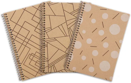 Mintra Office - Cuadernos 100% reciclados, caña de azúcar, Design Cover 3pk
