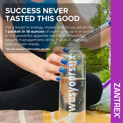 Miniatura 7 de SkinnyStix Berry Fusion GLP-1 Polvo de Apoyo para Bebida Energética, Apoyo Metabólico, Control del Apetito, Impulso de Energía Natural 15 Paquetes