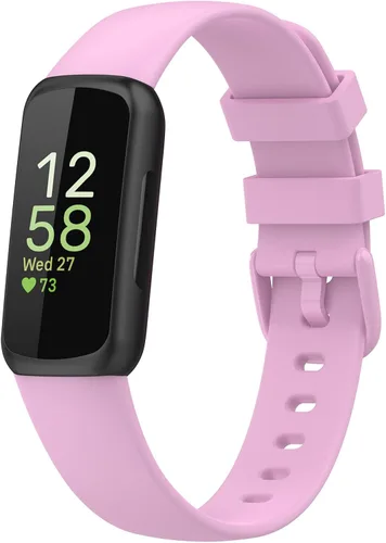 Miniatura 3 de Paquete de 5 bandas de silicona compatibles con Fitbit Inspire 3 bandas para mujeres y hombres, correas deportivas de repuesto ajustables