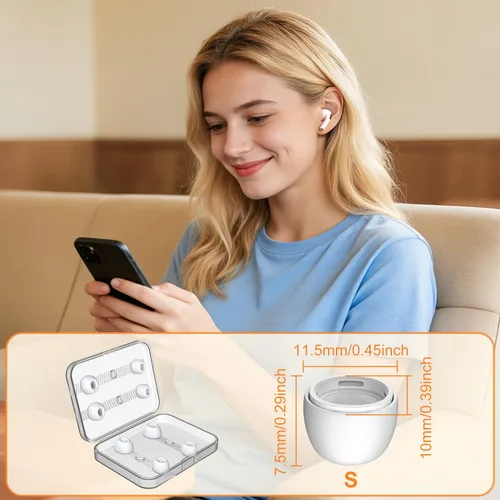 Miniatura 6 de Juego de 4 pares de almohadillas Link Dream para Airpod Pro de repuesto y limpiador de bolígrafos para AirPods Pro/AirPods Pro 2 de silicona (AC04-S)