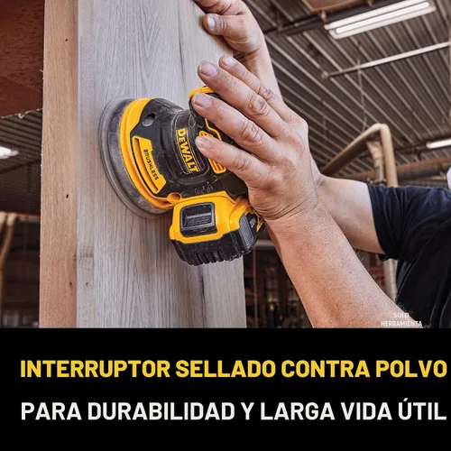 Miniatura 4 de DEWALT - Lijadora orbital de 20 V MAX, solo herramienta (DCW210B)