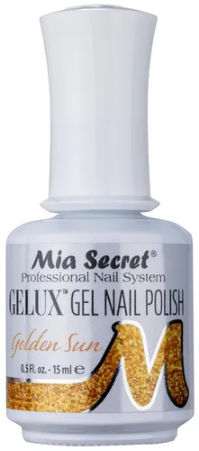 Mia Secret Gelux Soak-off esmalte de uñas de gel color Golden Sun - Esmalte de gel curado con lámpara de uñas - Esmaltes para uñas en gel de larga
