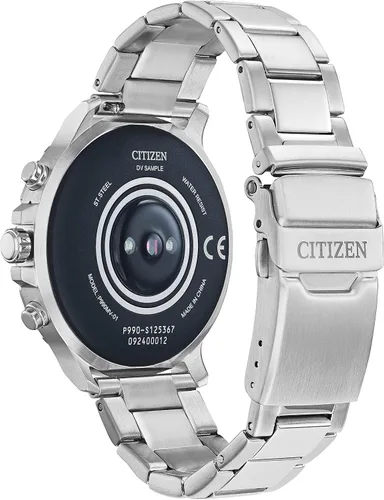 Miniatura 3 de Citizen CZ Smart reloj inteligente de acero inoxidable con pantalla táctil con monitor de ritmo cardíaco GPS altavoz Bluetooth y notificaciones