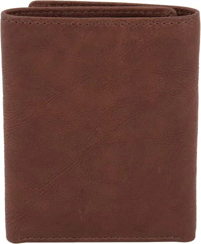 Miniatura 2 de KRAFTIQ AUSTIN - Cartera triple de cuero marrón curtido vegetal Marrón Vintage