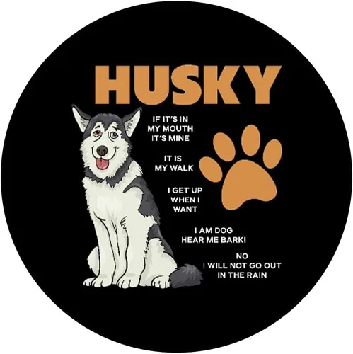 Miniatura 3 de Husky siberiano - Reglas del propietario de perros Huskies divertidos Husky PopSockets intercambiables PopGrip