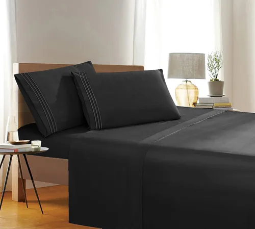 Miniatura 18 de Elegant Comfort 1500 Premier Resistente a Arrugas y Decoloración de Calidad Hotel Juego de Sábanas de 4 Piezas Ultra Suave Lujoso Incluye Sábana