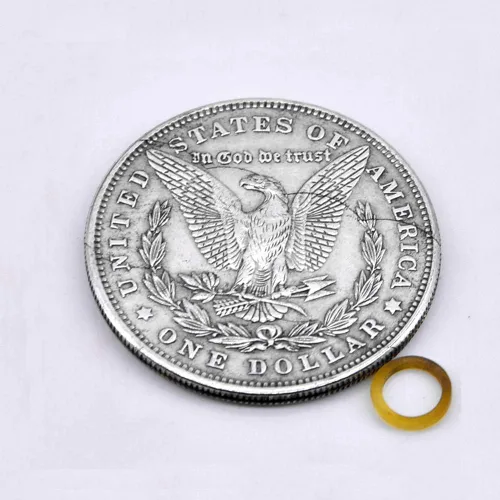 Miniatura 2 de Enjoyer Tres Moneda Plegable Morgan Versión De Moneda Trucos De Magia Moneda A Través De La Botella Magia De Cerca De Accesorios De Calle Trucos De
