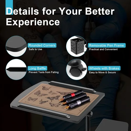 Miniatura 6 de Estación de trabajo de tatuajes portátil portátil para tatuajes, estación de trabajo móvil para tatuajes, estación de trabajo móvil, estación