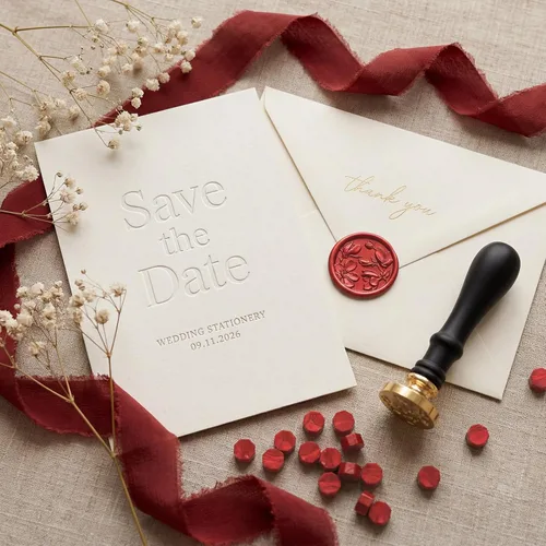 Miniatura 2 de UNIQOOO 540 piezas de cuentas de cera de sellado de caja de vino rojo vino metálico para sello de cera, ideal para adornar sobres de tarjetas