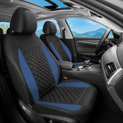Miniatura 25 de FLORICH Fundas de asiento delantero de automóvil, fundas de asiento de cuero para automóviles, protector de asiento de automóvil, impermeable