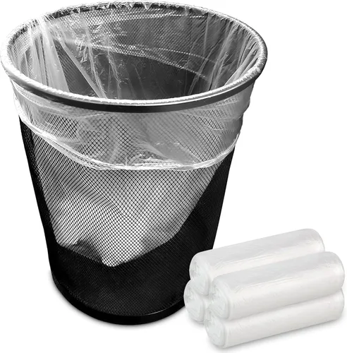 Stock Your Home Bolsas de basura pequeñas sin perfume de 4 galones, 200 unidades, 12.7 micras de grosor, sello de estrella a prueba de fugas, caja