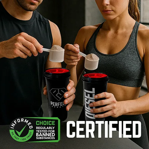 Miniatura 7 de PERFECT SPORTS Diesel 100% Proteína aislada de suero de Nueva Zelanda Endulzada con Stevia, sin ingredientes artificiales, Keto 0 g