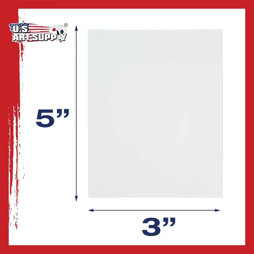 Miniatura 3 de US Art Supply - Paquete de 12 tableros de lienzo para pintura de 8 x 10 pulgadas, calidad artística profesional, libre de ácidos