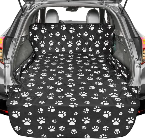 Miniatura 12 de F-color Funda para compartimiento de carga para SUV para perros, forro de carga para mascotas impermeable, asiento para perros, alfombra para SUV