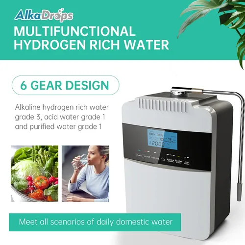 Miniatura 8 de Máquina purificadora de agua ionizador de agua ORP+500 a -800 PH 2.5-11.2 Ácido alcalino Agua El mejor sistema de filtración de agua alcalina