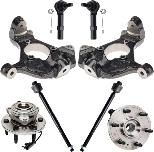 Miniatura 54 de Detroit Axle - Kit de nudillos traseros izquierdo FWD para Hyundai Santa Fe 2007-2009 Veracruz 2007-2012, reemplazo del conjunto de cojinete
