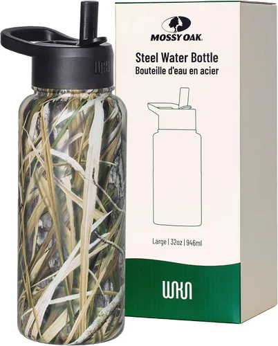 Miniatura 51 de Wildkin Kids - Botella de agua de acero inoxidable de 14 onzas para niños – Sin BPA, a prueba de fugas, aislada, fácil de limpiar - Ballerina