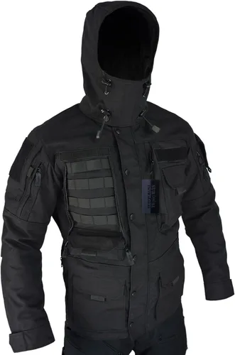 Miniatura 4 de Chaqueta táctica del ejército con capucha de múltiples bolsillos, abrigo de caza Molle militar, chaquetas de concha dura, ropa de abrigo