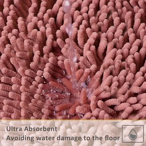 Miniatura 7 de Juego de alfombras de baño de 3 piezas, tapetes de baño para baño antideslizantes, alfombras de baño de felpilla gruesa, suaves y absorbentes, juego