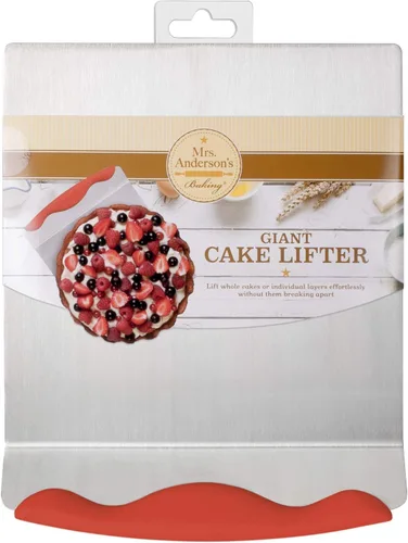 Miniatura 2 de Mrs. Anderson's Baking Espátula gigante para tartas, acero inoxidable con mango de silicona antideslizante