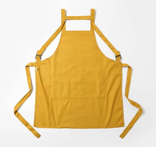 Miniatura 9 de Jeelow Delantal de cocina de algodón o sarga de algodón para hombres y mujeres, ajustable con bolsillos ajustables
