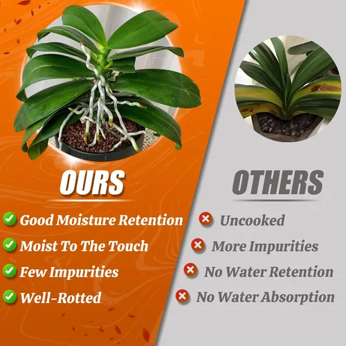 Miniatura 5 de AVALUTION Corteza para macetas de orquídeas: corteza de orquídea orgánica de 3 cuartos para plantas, todos los chips de madera de corteza de pino