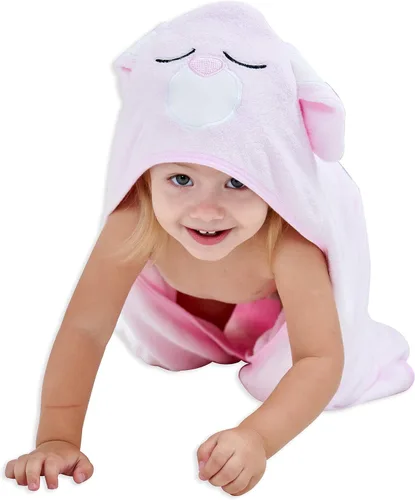 Miniatura 13 de HIPHOP PANDA Toalla con Capucha - Rayón Hecho de Bambú, Toalla de Baño con Orejas de Oso para Recién Nacido, Bebé, Niño Pequeño, Infante - Toalla