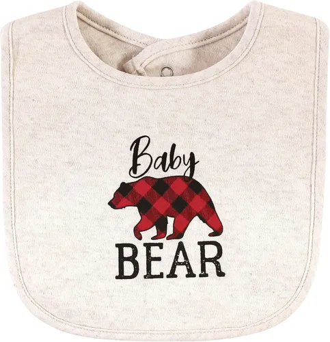 Miniatura 207 de Hudson Baby Conjunto de babero y calcetines unisex de algodón para bebé
