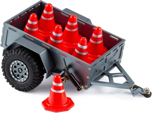 Miniatura 7 de 20 conos de tráfico simulados, mini conos de decoración de carretera para RC Crawler 1:16 1:18 1:24 RC Car SCX24 FCX24 TRX4M