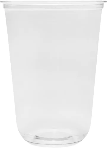 Miniatura 12 de Karat Vaso transparente PET de 12 oz, en forma de U (3.858 in) - 1,000 ct