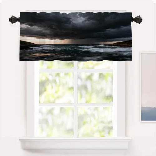 Miniatura 52 de Shrahala Abstract Pattern Geometric Blackout Window Curtains, Concentric Squares Thermal Insulated Curtains Grommet Long Drapes for Bedroom,Living