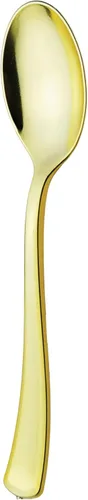 Miniatura 10 de Party Essentials 50 cucharas de plástico duro, plata brillante Cucharas plateadas brillantes