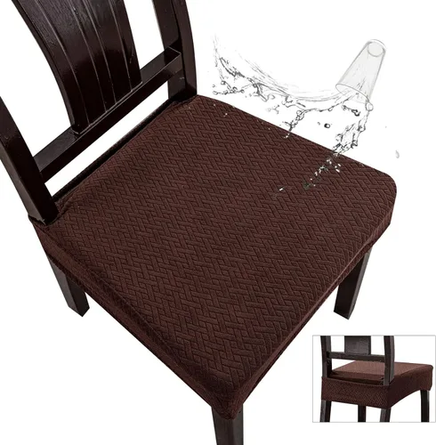 Miniatura 23 de Genina Fundas de asiento impermeables para sillas de comedor, fundas impermeables para sillas de comedor
