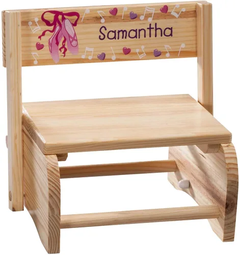 Miniatura 10 de Banqueta infantil personalizada 2 en 1 y silla, personalizada con el nombre del niño, diseño de dinosaurio