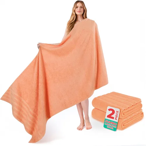 Miniatura 48 de American Soft Linen Toallas de baño jumbo grandes de 35 x 70 pulgadas, 600 GSM, 100% algodón, sábanas de baño turcas, toallas de baño de lujo