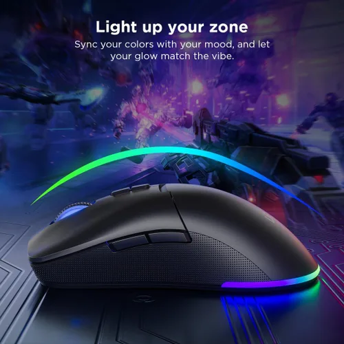 Miniatura 4 de Lenovo Legion M220 - Mouse inalámbrico RGB para juegos, Bluetooth de doble canal, 2.4 GHz inalámbrico, carga USB-C, interruptor DPI de 5 niveles