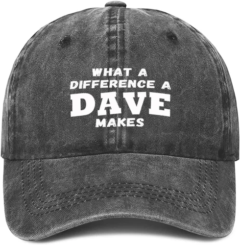 Miniatura 12 de What A Differences A Dave Makes Hat Gorra de béisbol Sombreros para hombres Sombrero ajustable