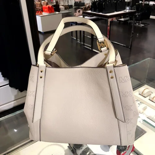Miniatura 7 de Michael Kors Alto Bolso de mano grande de cuero granulado