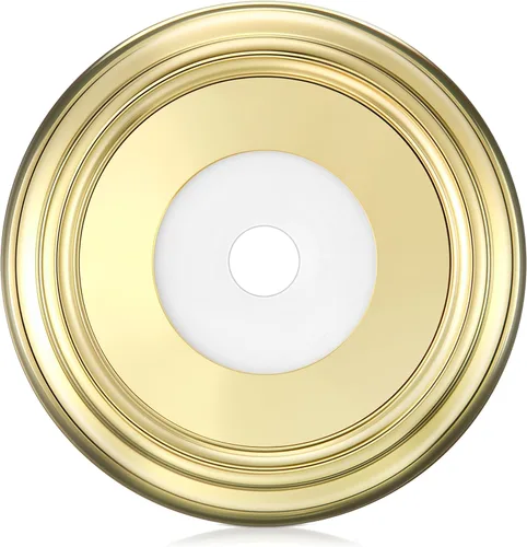 Miniatura 10 de Enhon Anillo de cubierta de boquilla de bañera de metal, placa de pared de remodelación de grifo de baño con junta de espuma, diámetro