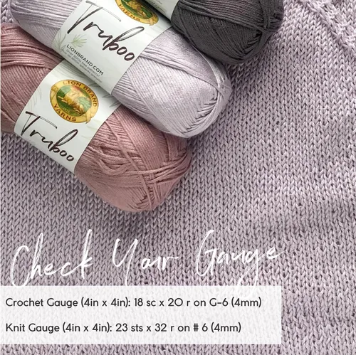Miniatura 6 de (1 Madeja) Lion Brand Yarn Truboo Yarn, Aguamarina