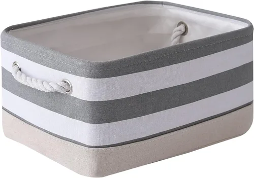 Miniatura 33 de TheWarmHome Contenedores de almacenamiento para estantes, tamaño mediano, 3 unidades, 13.8 pulgadas de largo x 9.8 pulgadas de ancho x 6.7 pulgadas