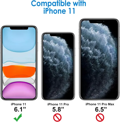 Miniatura 2 de JETech Funda tipo cartera para iPhone 11 de 6.1 pulgadas, a prueba de golpes, de piel sintética, magnética, con tarjetero y función de soporte, Negro