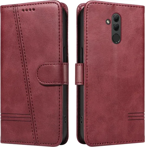 Miniatura 174 de Funda con tapa para Huawei Nova Lite 3, protección de 360 grados, a prueba de golpes, de piel sintética, con función atril y 3 ranuras