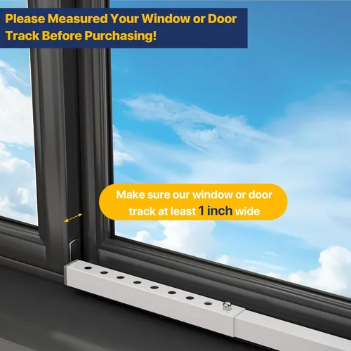 Miniatura 5 de ZhouDaShu Barra corta de bloqueo de ventana ajustable de 4 piezas, barras de seguridad de CA para seguridad infantil, topes de ventana para pequeñas