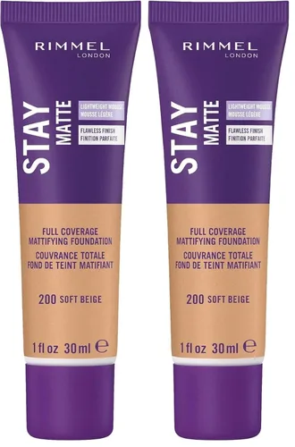 Miniatura 11 de Rimmel London Stay Matte Liquid Mousse - 303 True Nude - Base, ligera, control del brillo, sin aceite, 1oz