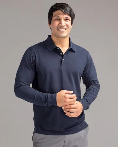 Miniatura 6 de Cutter & Buck Polo Advantage de manga larga para hombre 35+UPF