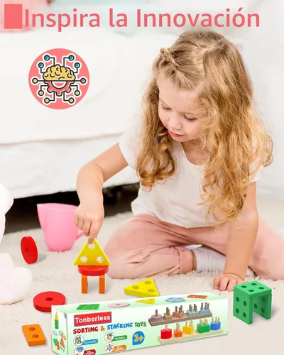 Miniatura 4 de Juguetes Montessori para niños y niñas de 1, 2, 3 años, juguetes para edades de 2 a 4 años, regalos de cumpleaños de 1 a 2 años, rellenos