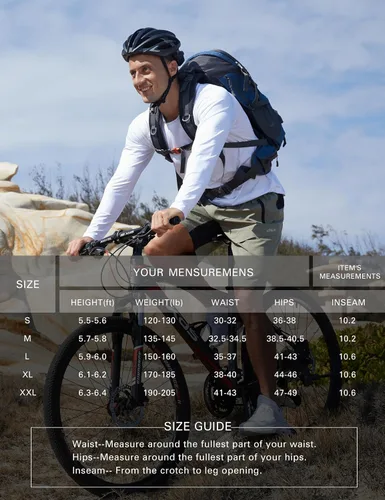 Miniatura 6 de Pantalones cortos de ciclismo de montaña para hombre, acolchados 3D, holgados, de secado rápido, ligeros, para ciclismo
